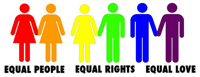 Equal peple, equal rights, equal love